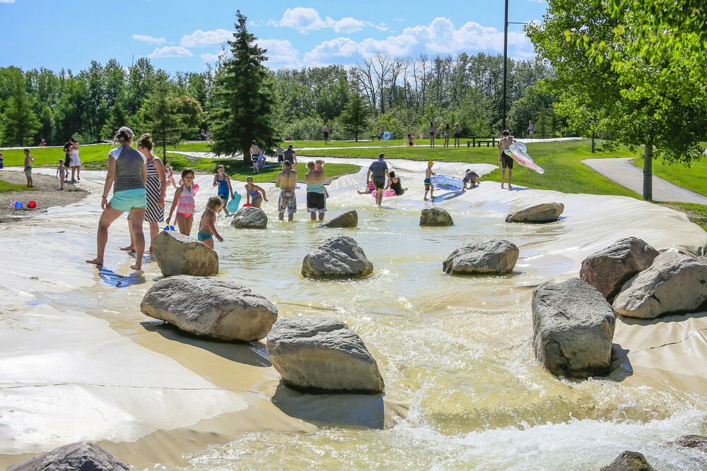 Whitecourt Rotary Park River Slides